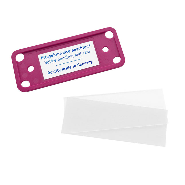 Badge nominatif magenta Office - à partir de 10 pièces