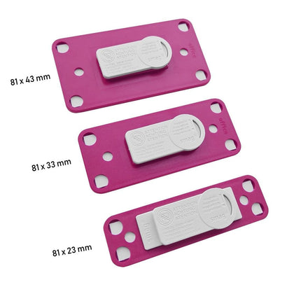 Badge nominatif magenta Office - à partir de 10 pièces