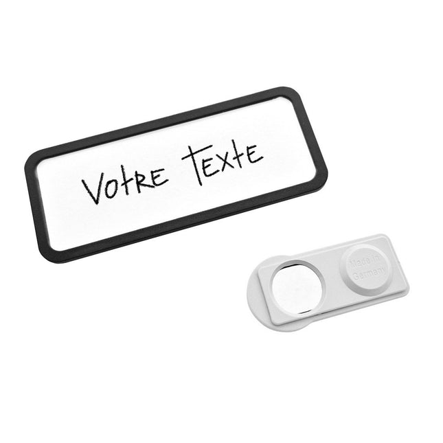 Badge nominatif noir Office - à partir de 10 pièces