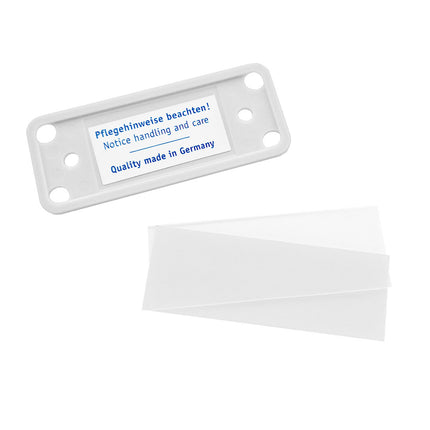 Badge nominatif blanc Office - à partir de 10 pièces