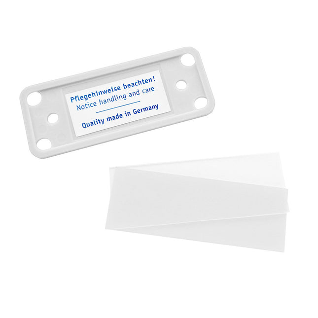 Badge nominatif blanc Office - à partir de 10 pièces