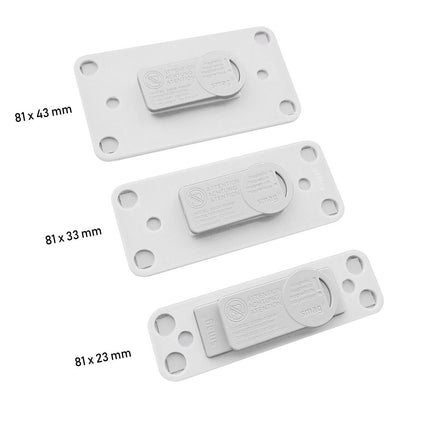 Badge nominatif blanc Office - à partir de 10 pièces