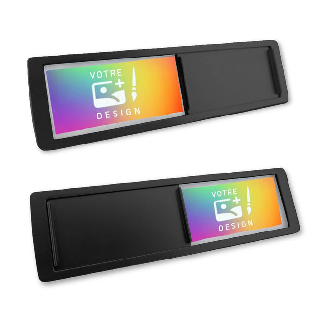 Plaque de porte coulissante à personnaliser - 178 x 50 mm