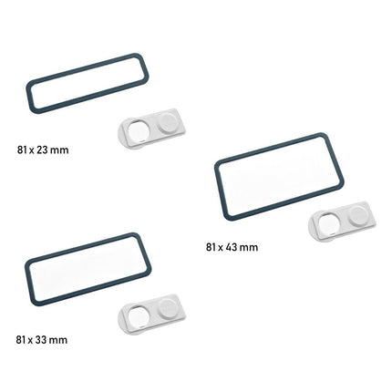 Badge nominatif anthracite Office - à partir de 10 pièces