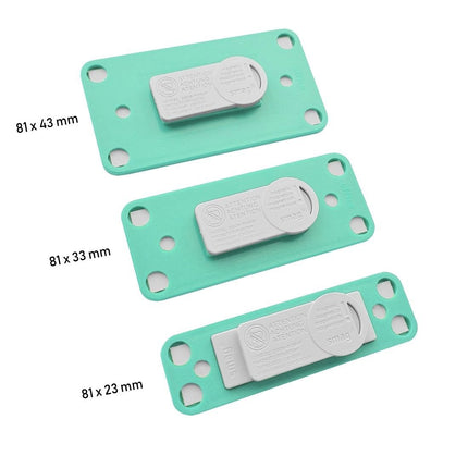 Badge nominatif turquoise Office - à partir 10 pièces