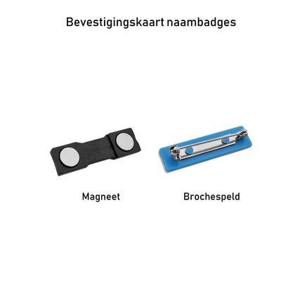 Badge nominatif en plastique avec propre texte restauration - 75 x 25 mm - par pièce