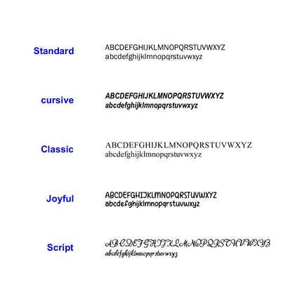 Badge nominatif en plastique avec propre texte - 70 x 20 mm - par pièce