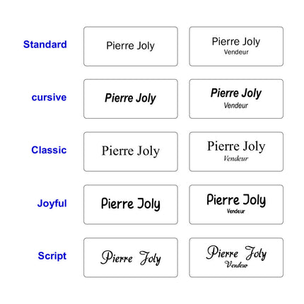 Badge nominatif avec propre texte en bambou avec aimant - 72 x 30 mm - par pièce