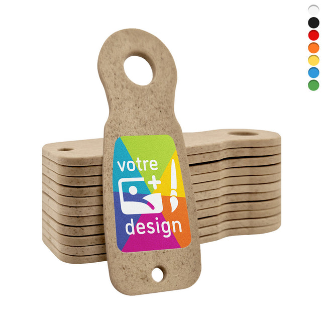 Jetons caddie personnalisés format 1 €- biodégradable - 100 pièces