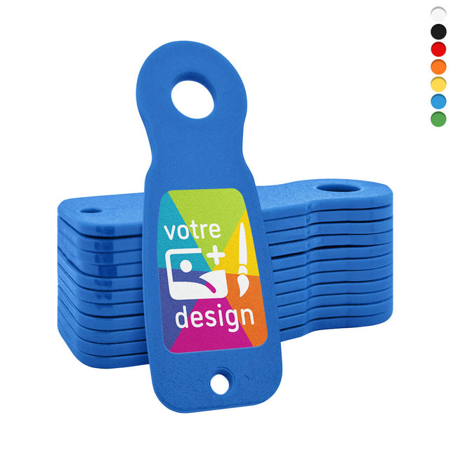 Jetons caddie personnalisés format 1 €-  23 x 70 mm - 100 pièces