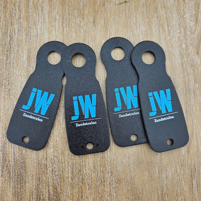 Jetons caddie personnalisés format 1 €-  23 x 70 mm - 100 pièces