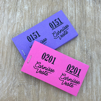 Bloc vendeur avec propre design - 1000 tickets