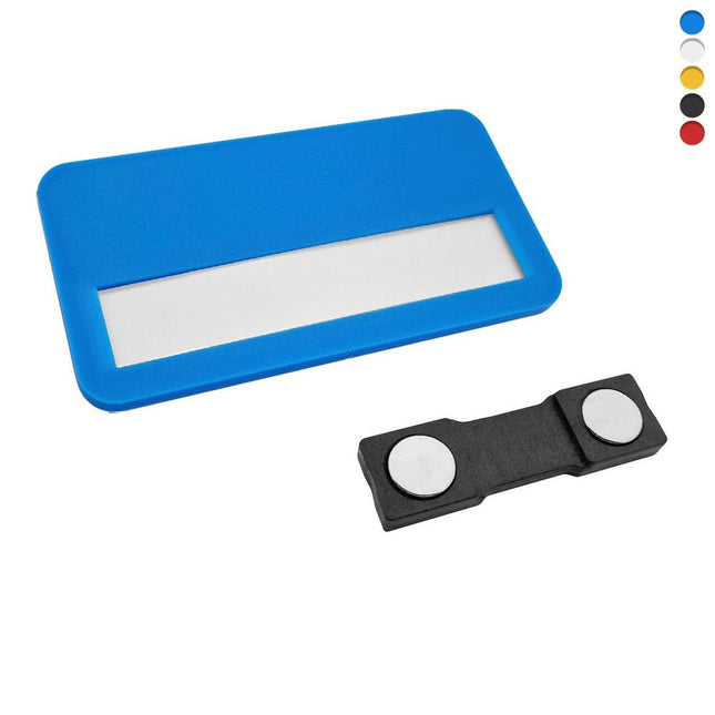 Badge nominatif en plastique TagCrafter - 72 x 38 mm - par pièce