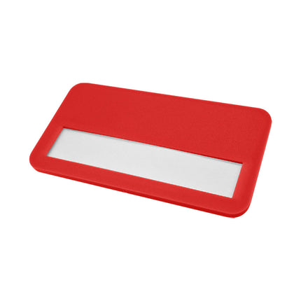 Badge nominatif personnalisé Business plastique - 72 x 38 mm - par pièce