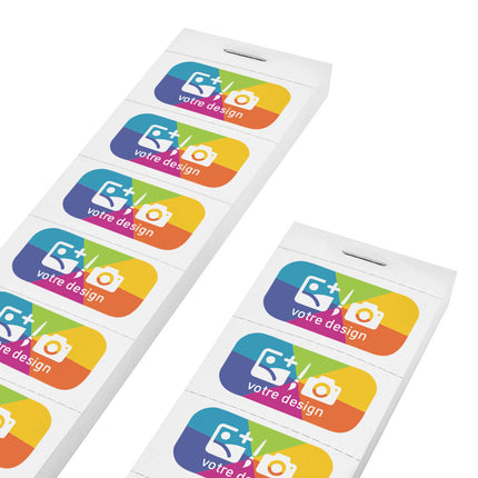 Carnet de tickets à personnaliser en couleur - 1000 tickets