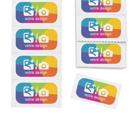 Carnet de tickets à personnaliser en couleur - 1000 tickets