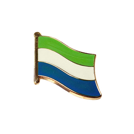 Pin's drapeau sierra-léonais
