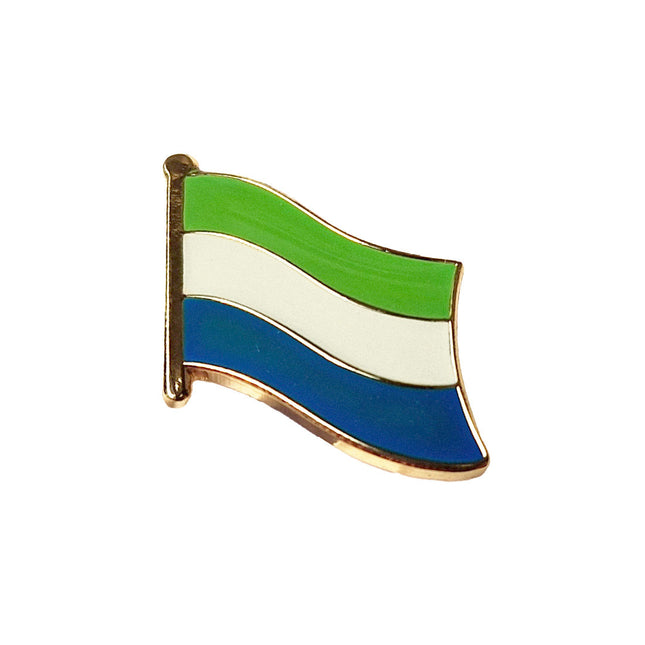Pin's drapeau sierra-léonais