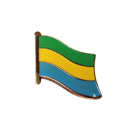 Pin's drapeau gabonais