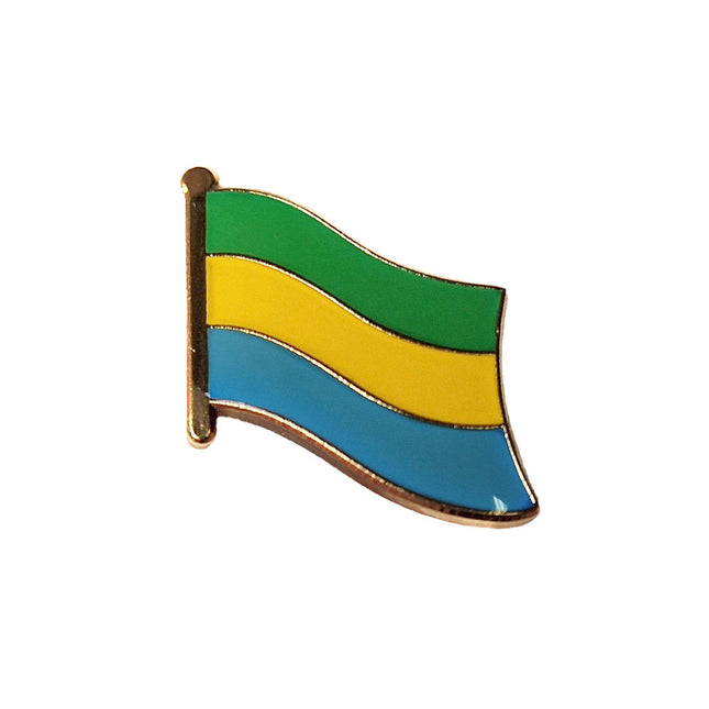 Pin's drapeau gabonais