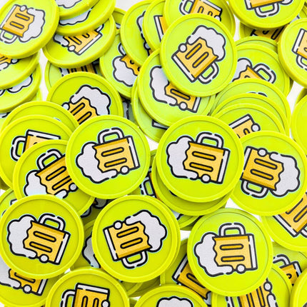 Jetons pour buvette chope de bière Ø29 mm - 100 pièces