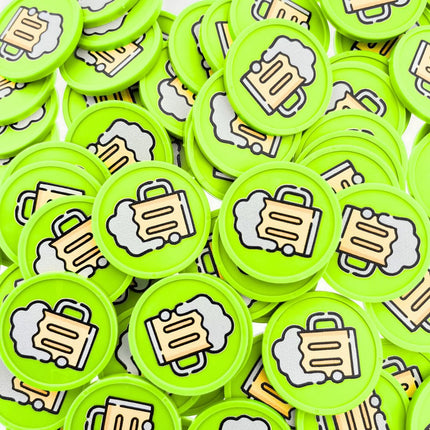 Jetons pour buvette chope de bière Ø29 mm - 100 pièces