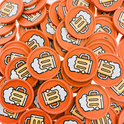 Jetons pour buvette chope de bière Ø29 mm - 100 pièces