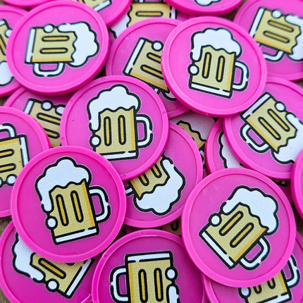 Jetons pour buvette chope de bière Ø29 mm - 100 pièces
