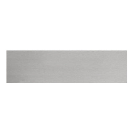 Plaque de porte vierge -  aluminium - 165 x 45 mm