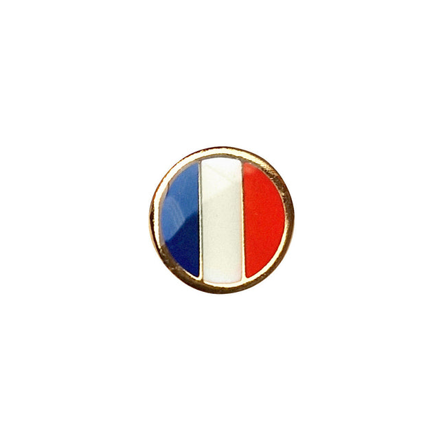 Pin's drapeau français rond