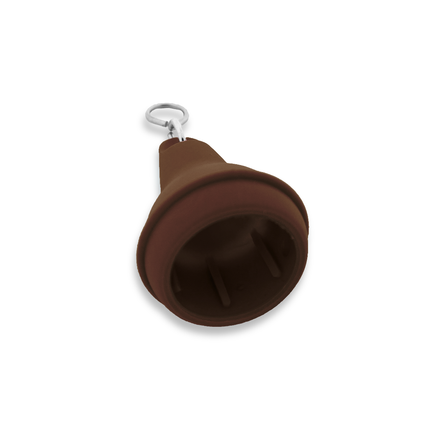 Porte-clés hôtel Mayfair marron - plastique - par pièce