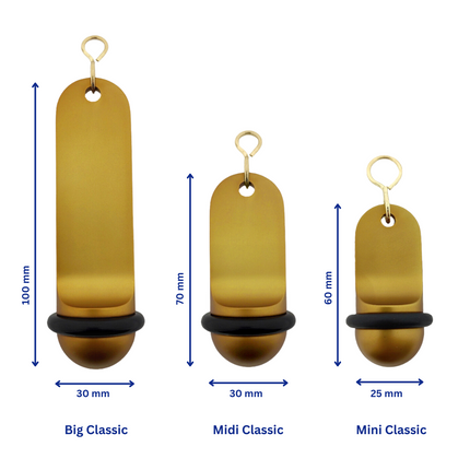 Porte-clés hôtel Big Classic - aluminium - 105 x 30 mm - par pièce