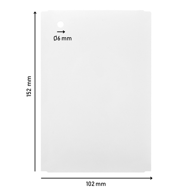 Étiquettes à trou blanches sur rouleau - 152 x 102 mm - 700 étiquettes