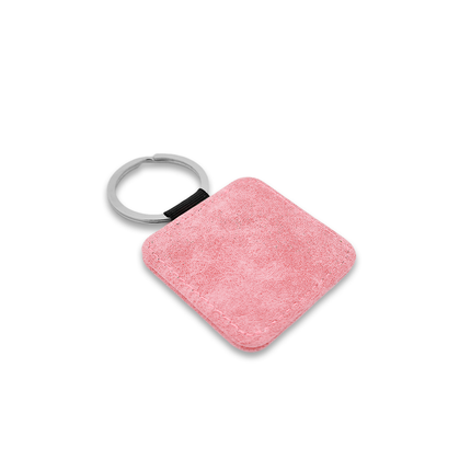 Porte-clés en cuir carré - 50 x 50 mm - par pièce