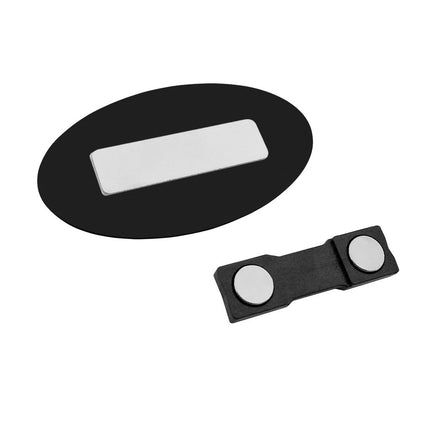 Badge nominatif en plastique personnalisé - 70 x 37 mm - par pièce