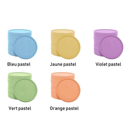 Jetons personnalisés gravés en relief recyclés - Ø29 mm - 1000 pièces