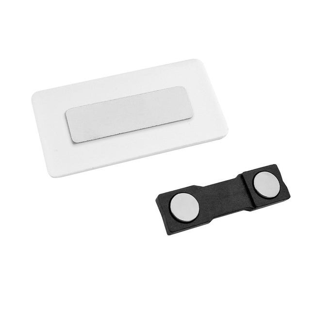 Badge nominatif personnalisé plastique Top - 60 x 30 mm - par pièce