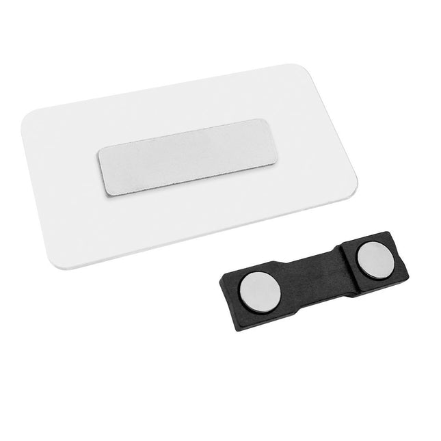 Badge nominatif personnalisé plexiglas - 75 x 40 mm - par pièce