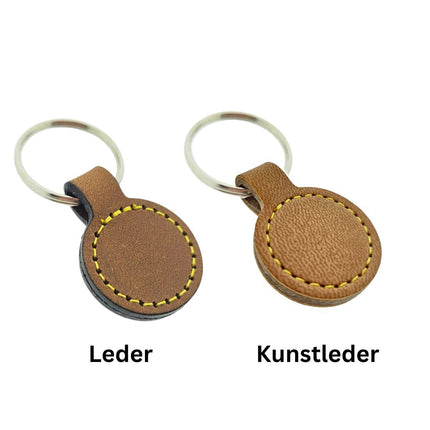 Porte-clés en cuir ou cuir synthétique - 30 mm - par pièce