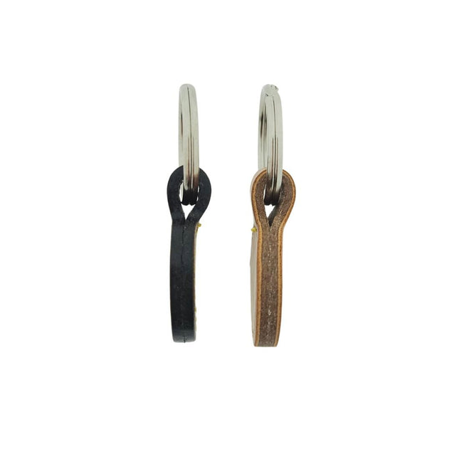 Porte-clés en cuir ou cuir synthétique - 30 mm - par pièce