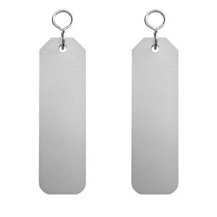 Porte-clés hôtel Flores - aluminium - 100 x 30 mm - par pièce