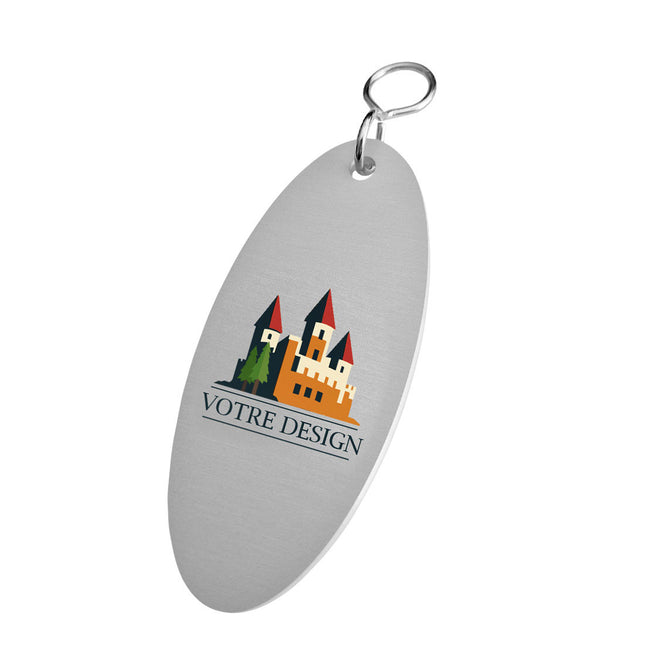 Porte-clés hôtel personnalisé Santisimo - aluminium - 40 x 90 mm - par pièce