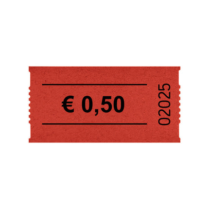 Tickets buvette avec 0,50 € sur rouleau - 1000 tickets