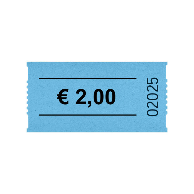 Tickets buvette avec 2,00 € sur rouleau - 1000 tickets