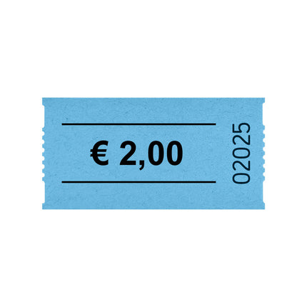 Tickets buvette avec 2,00 € sur rouleau - 1000 tickets
