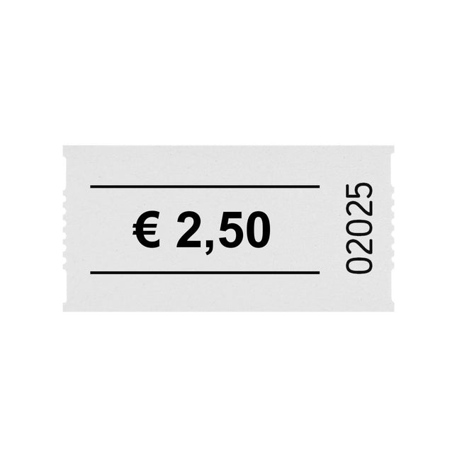 Tickets buvette avec 2,50 € sur rouleau - 1000 tickets