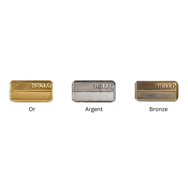 Jetons caddie personnalisés bronze coulé format 1,00 € - 100 pièces