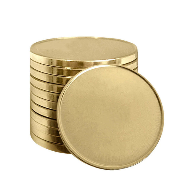 Jetons pour monnayeur laiton Ø28 mm - 1000 pièces