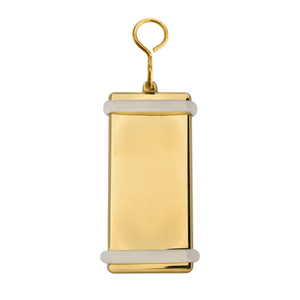 Porte-clés hôtel Montparnasse en laiton - 77 x 33 mm - par pièce