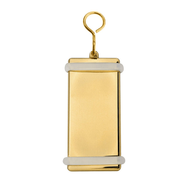 Porte-clés hôtel Montparnasse en laiton - 77 x 33 mm - par pièce